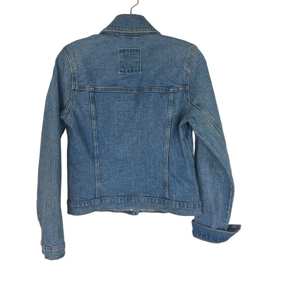 Abercrombie & Fitch Denim Jean Jacket Womens Small Light Wash - Picture 2 of 8